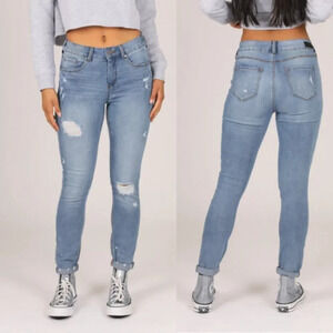 Sound Style Women's Aged Medium Jamie Distressed Ankle Skinny Jeans Size 6/28